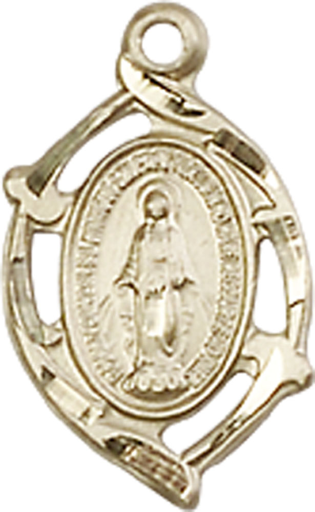 14kt Gold Miraculous Medal
