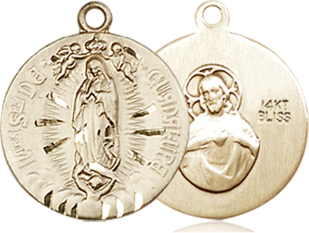 14kt Gold Our Lady of Guadalupe Medal