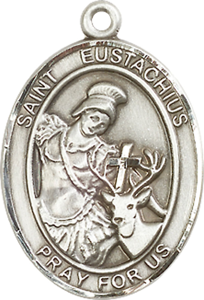 Sterling Silver Saint Eustachius Medal
