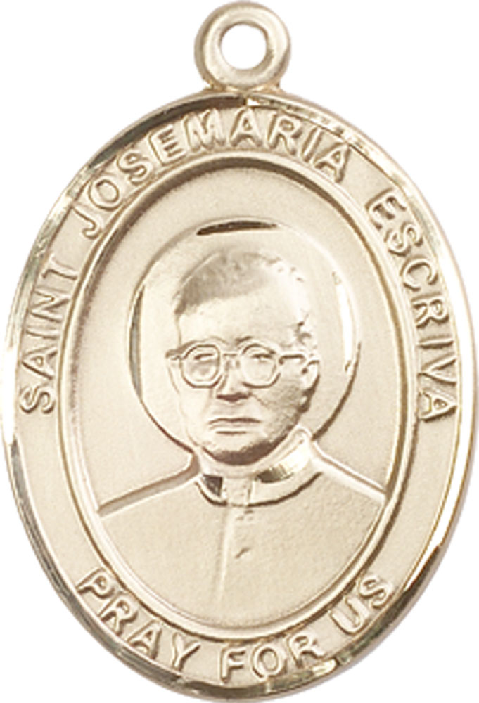 14kt Gold Filled Saint Josemaria Escriva Medal