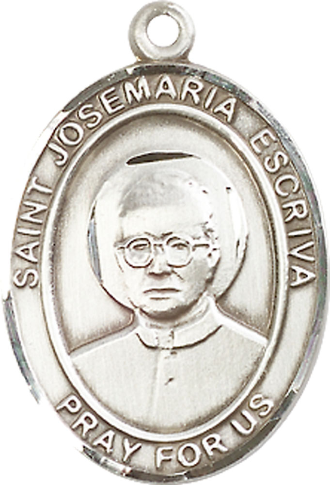Sterling Silver Saint Josemaria Escriva Medal