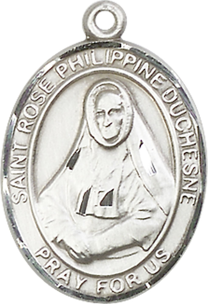 Sterling Silver Saint Rose Philippine Medal