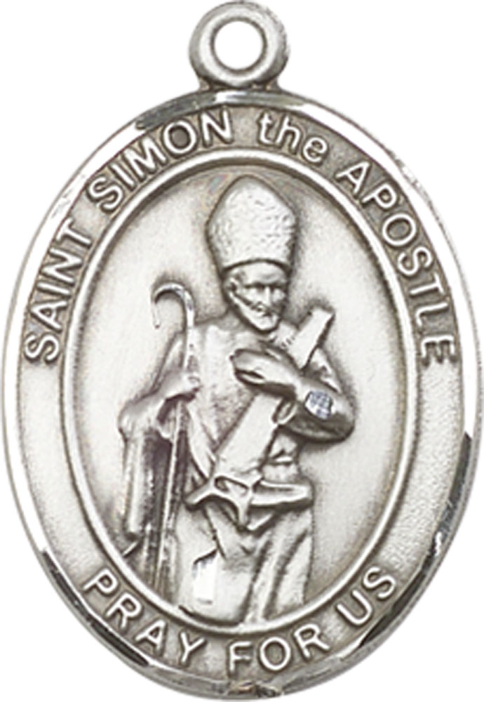 Sterling Silver Saint Simon Medal