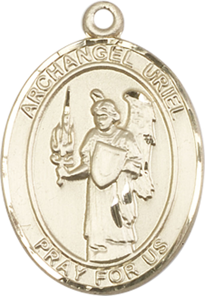 14kt Gold Filled Saint Uriel the Archangel Medal