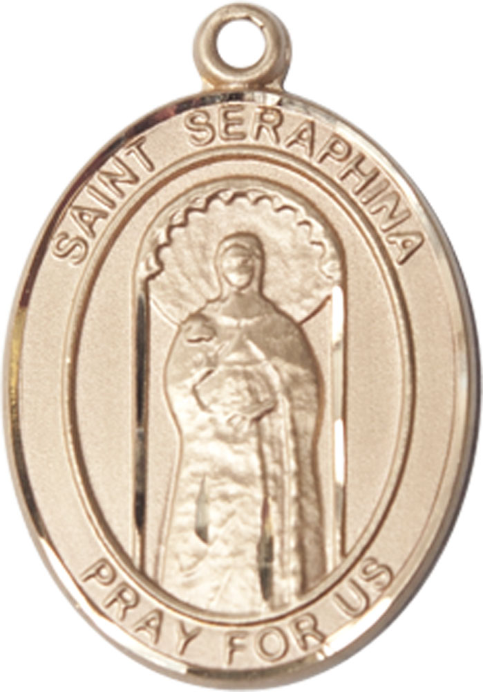 14kt Gold Filled Saint Seraphina Medal