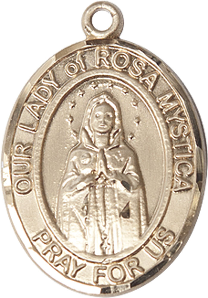 14kt Gold Filled Our Lady of Rosa Mystica Medal