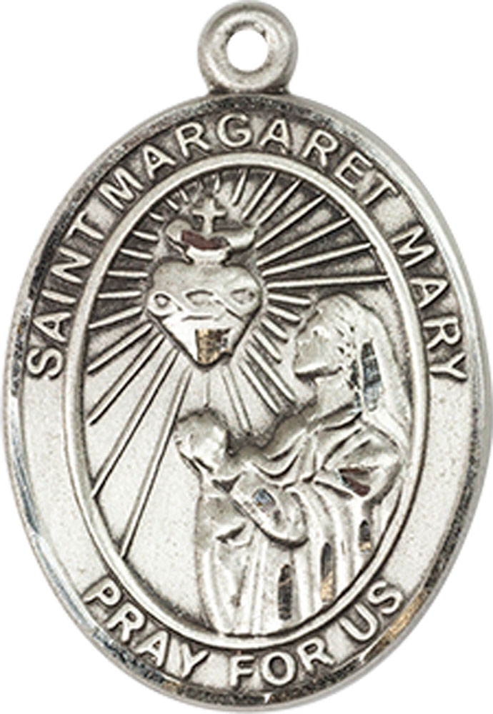Sterling Silver Saint Margaret Mary Alacoque Medal