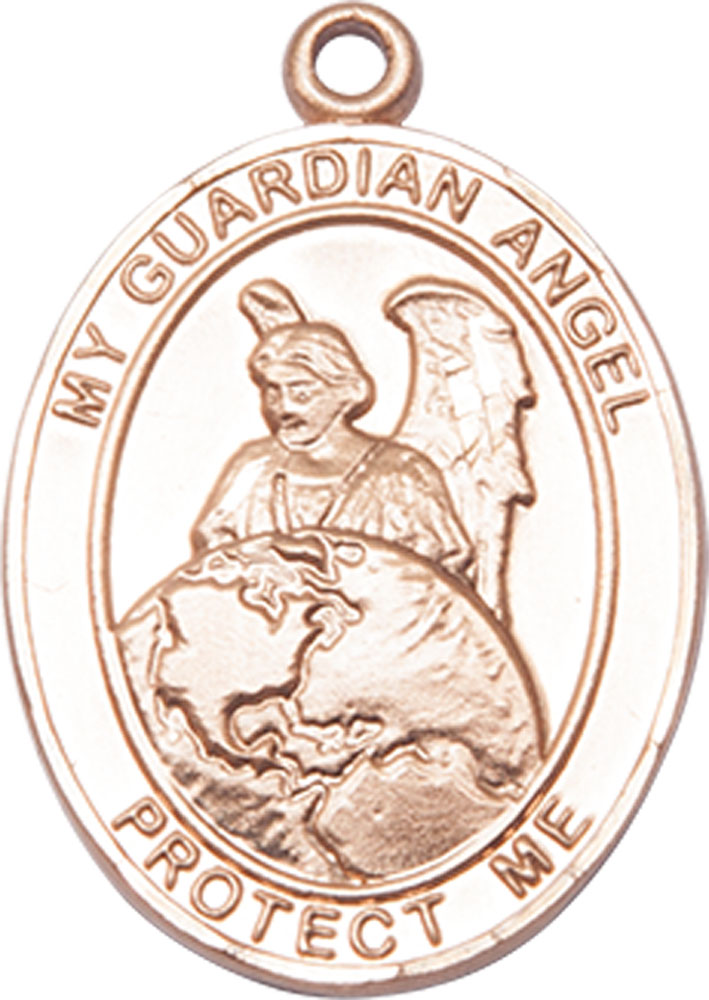 14kt Gold Filled Guardian Angel Protector Medal