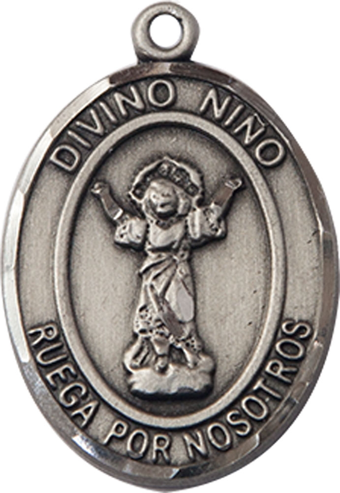 Sterling Silver Divino Nino Medal