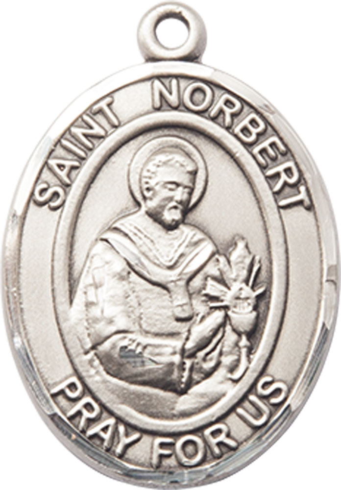 Sterling Silver Saint Norbert of Xanten Medal