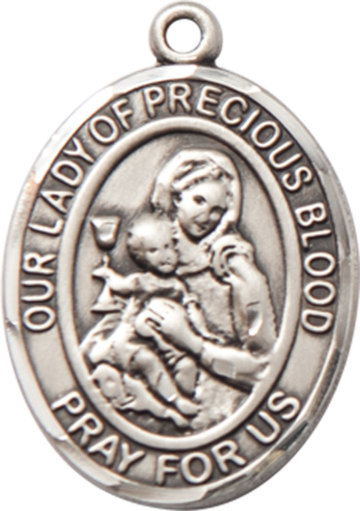 Sterling Silver Our Lady of the Precious Blood Medal
