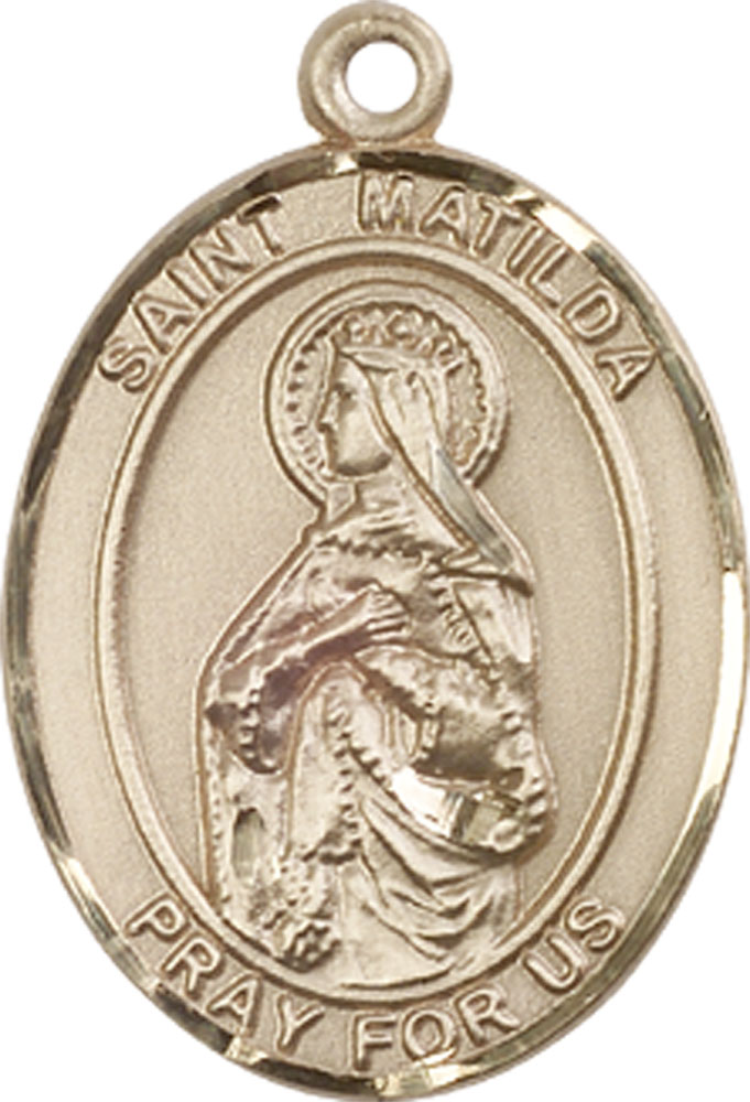 14kt Gold Filled Saint Matilda Medal