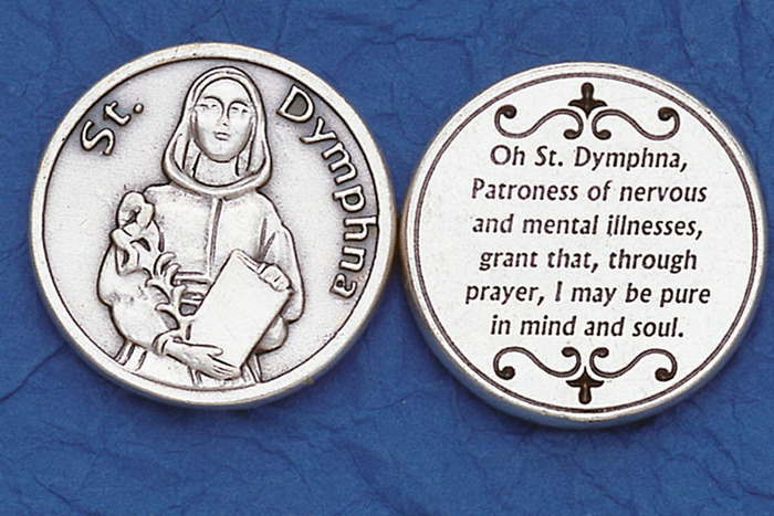 Saint Dymphna Pocket Token