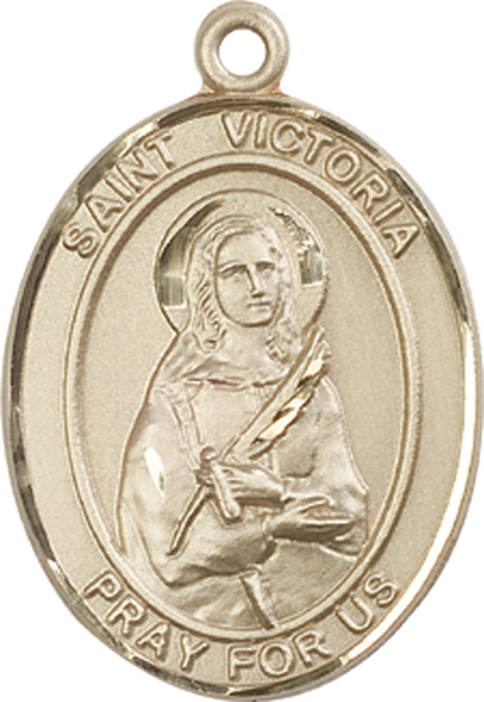 14kt Gold Filled Saint Victoria Medal