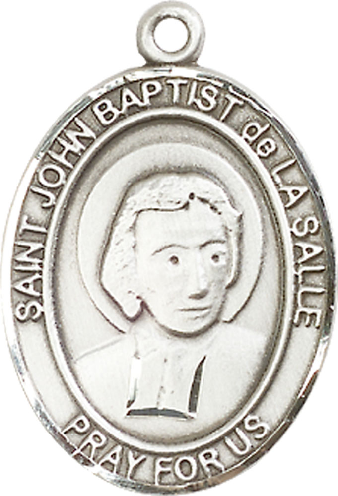 Sterling Silver Saint John Baptist de la Salle Medal
