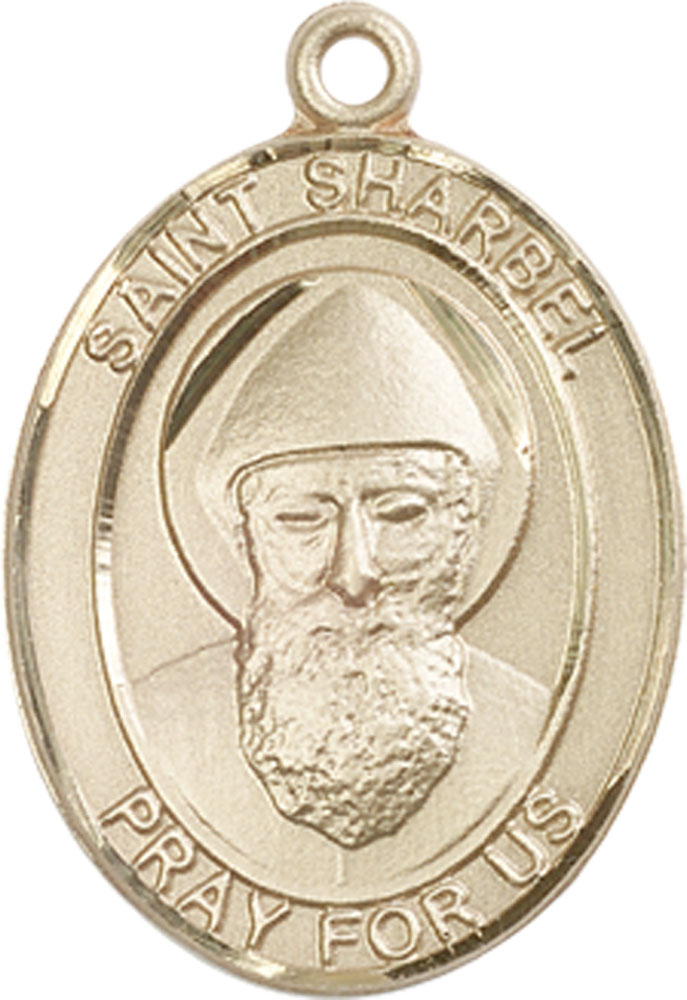 14kt Gold Filled Saint Sharbel Medal