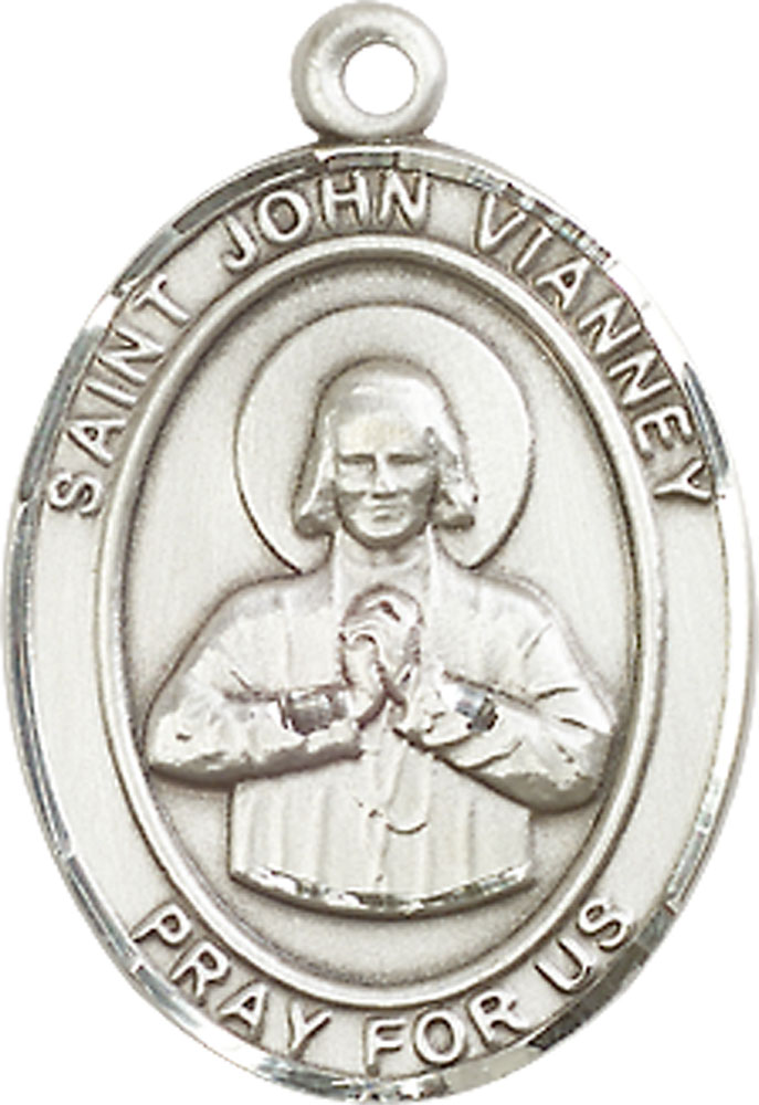 Sterling Silver Saint John Vianney Medal