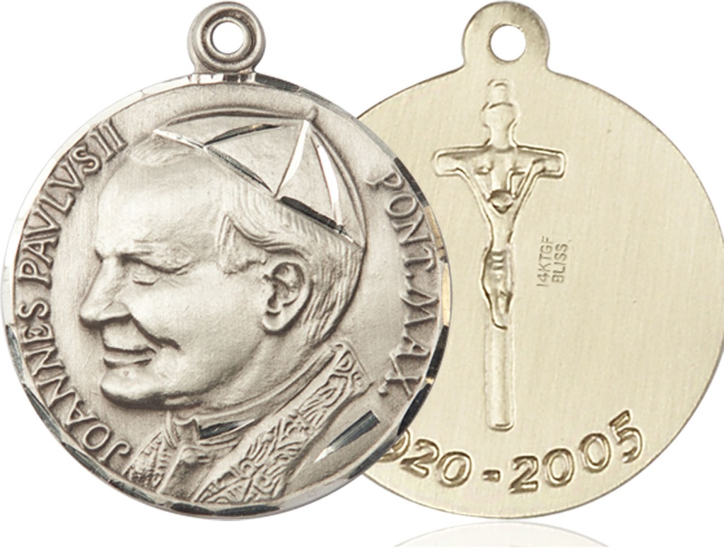 14kt Gold Filled Saint John Paul II Medal
