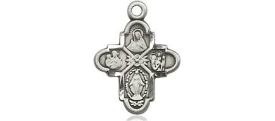 Sterling Silver 4-Way Medal