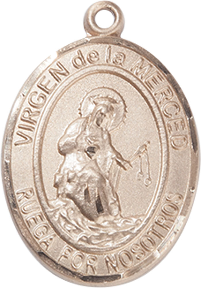 14kt Gold Filled Virgen de la Merced Medal