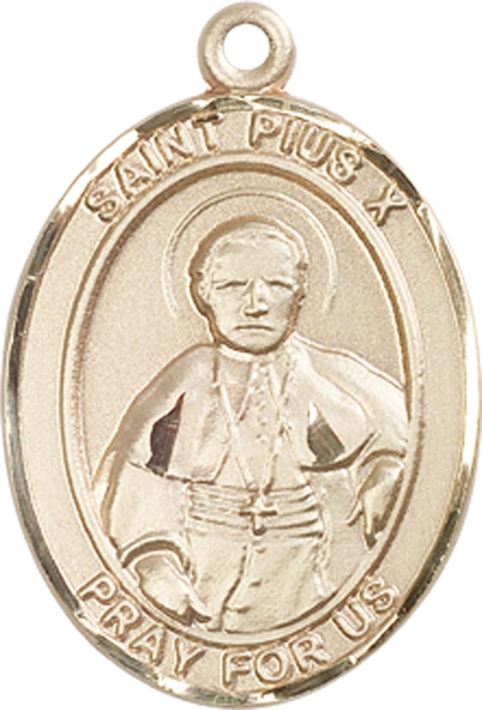 14kt Gold Filled Saint Pius X Medal
