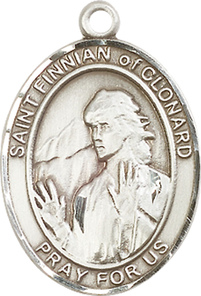 Sterling Silver Saint Finnian of Clonard Medal