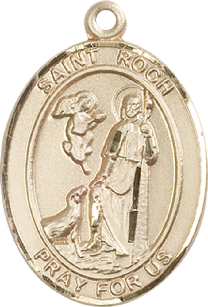 14kt Gold Filled Saint Roch Medal