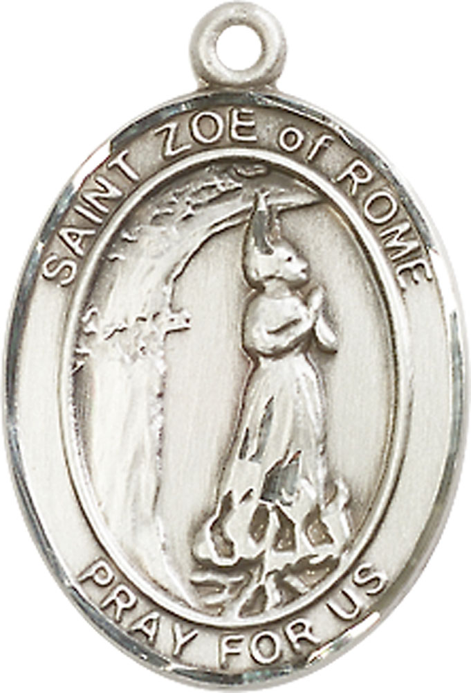 Sterling Silver Saint Zoe of Rome Medal