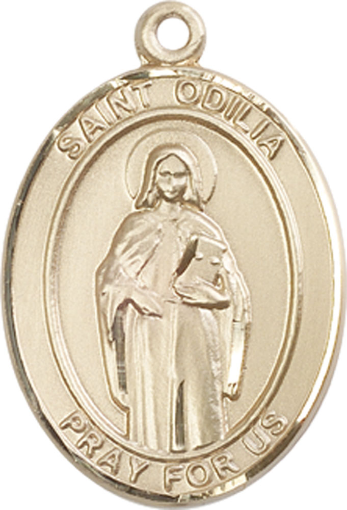 14kt Gold Filled Saint Odilia Medal