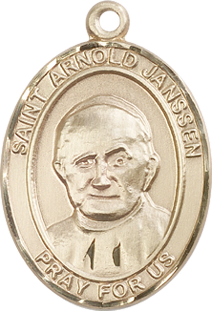 14kt Gold Filled Saint Arnold Janssen Medal