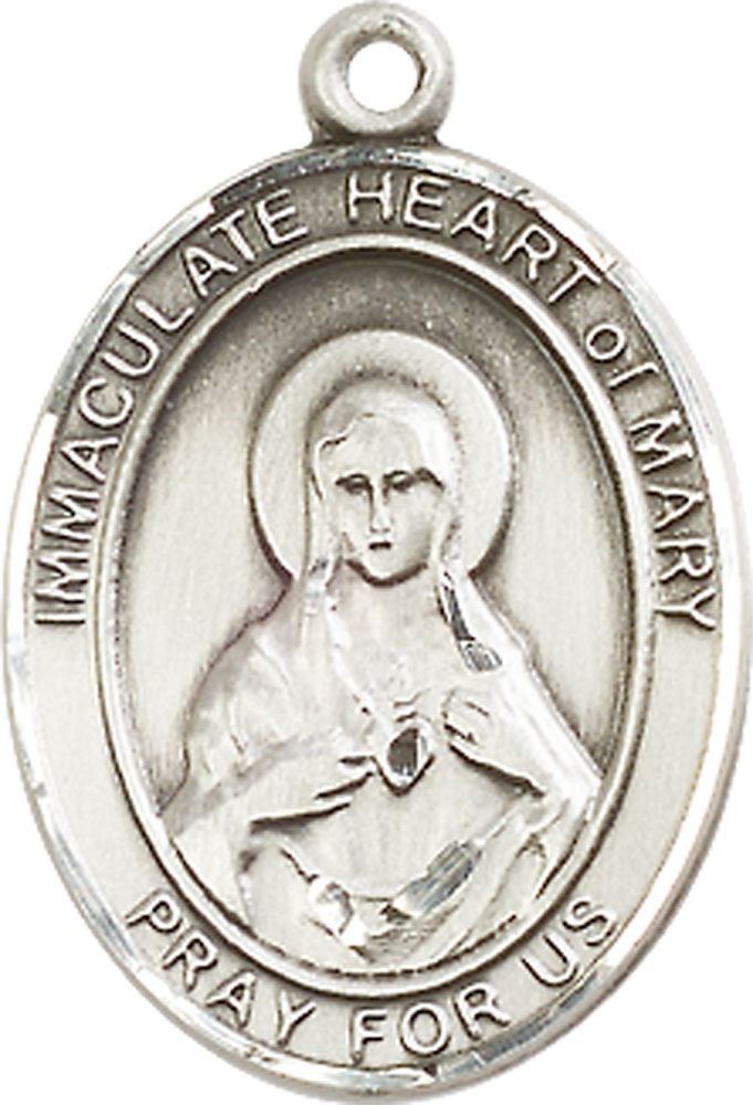 Sterling Silver Immaculate Heart of Mary Medal