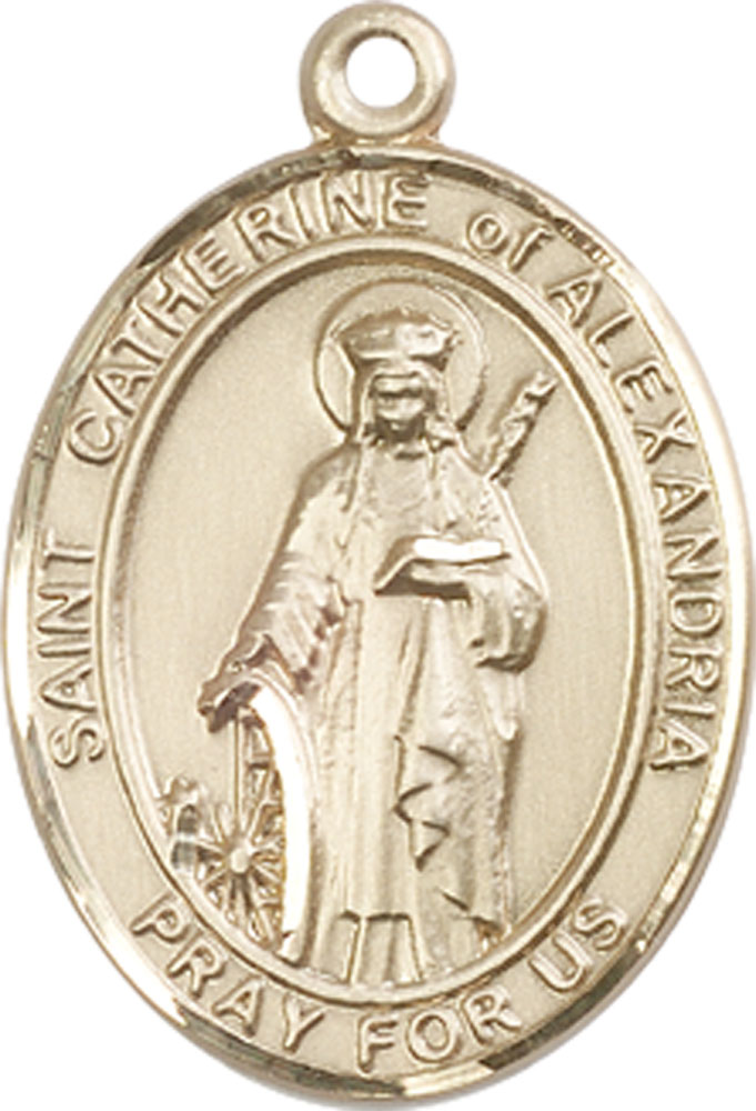 14kt Gold Filled Saint Catherine of Alexandria Medal