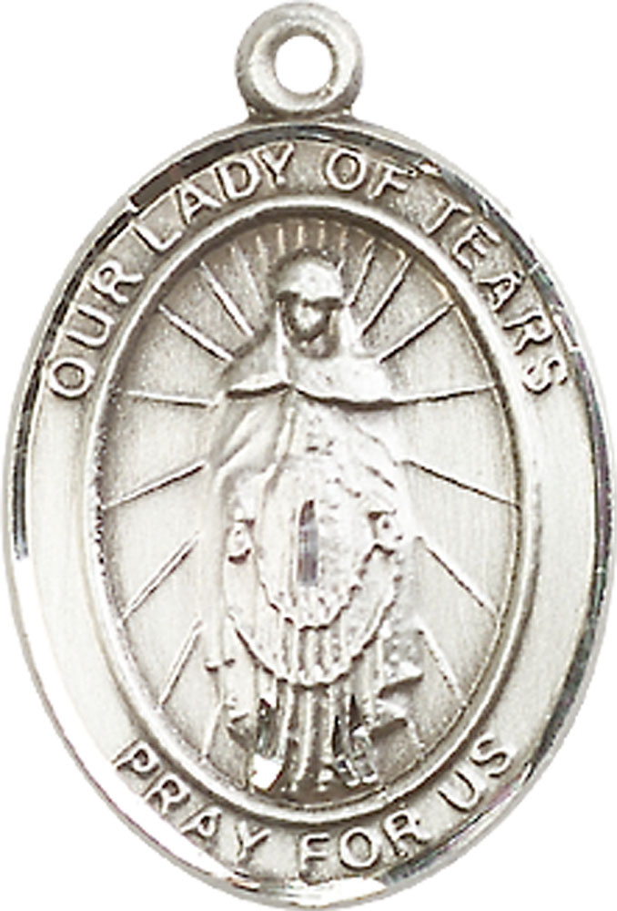 Sterling Silver Our Lady of Tears Medal