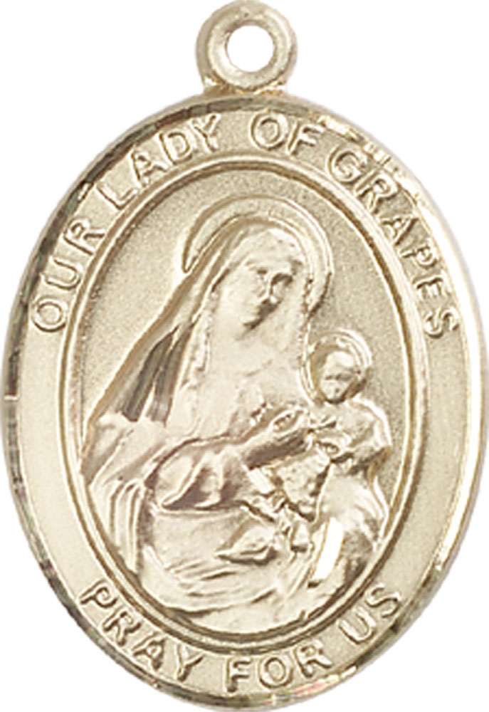 14kt Gold Filled Our Lady of Grapes Medal