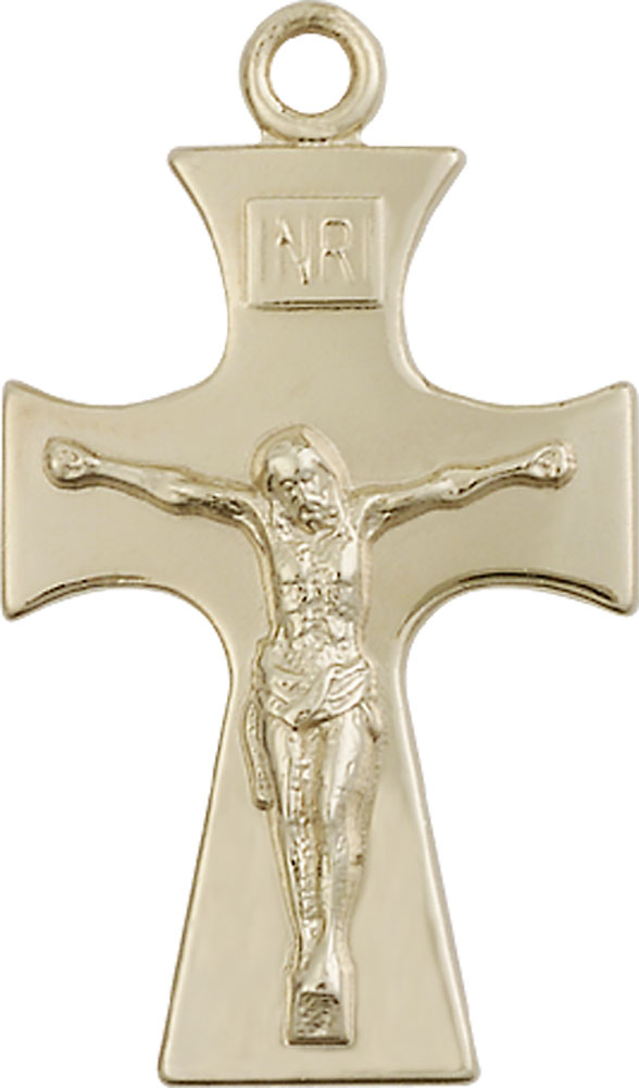 14kt Gold Celtic Crucifix Medal