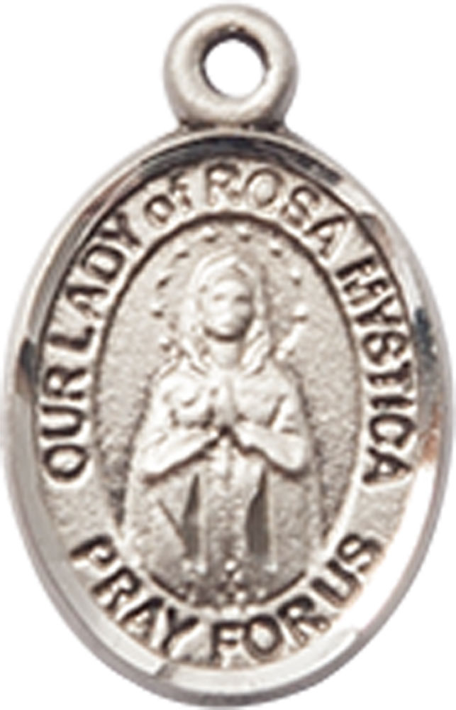 Sterling Silver Our Lady of Rosa Mystica Medal