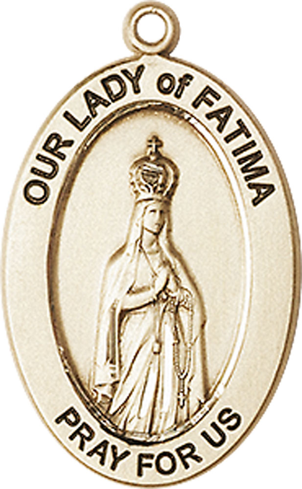 14kt Gold Our Lady of Fatima Medal