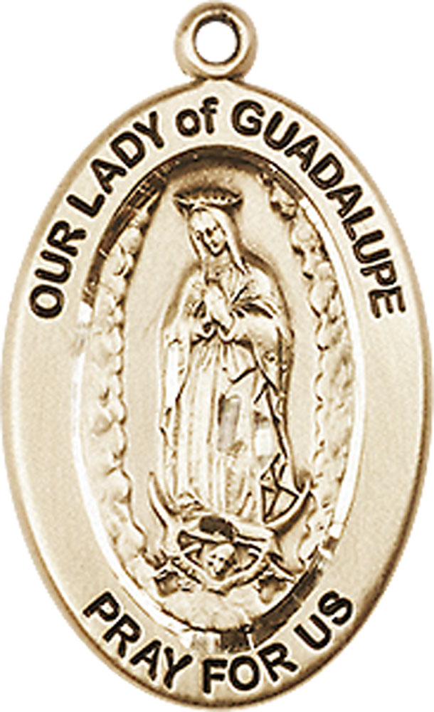 14kt Gold Our Lady of Guadalupe Medal