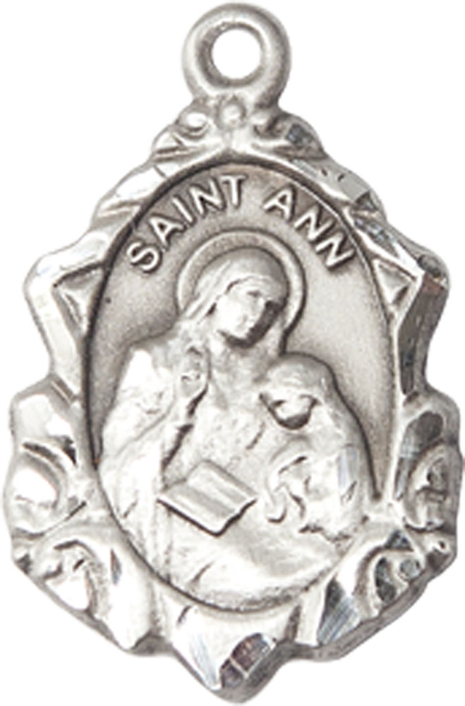 Sterling Silver Saint Ann Medal