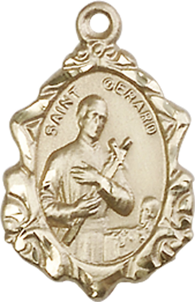 14kt Gold Filled Saint Gerard Medal
