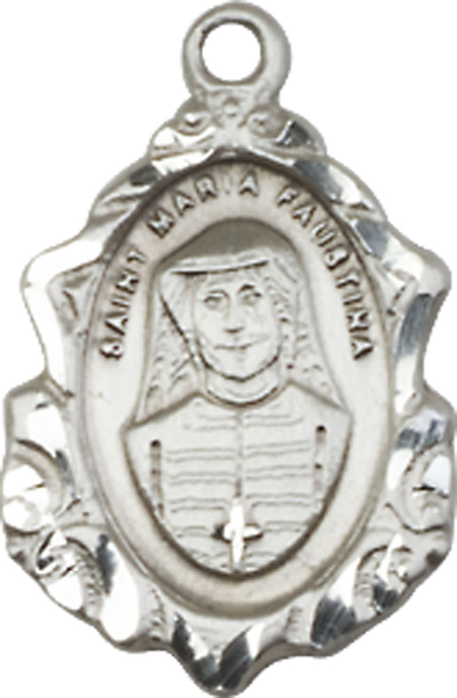 Sterling Silver Maria Faustina Medal