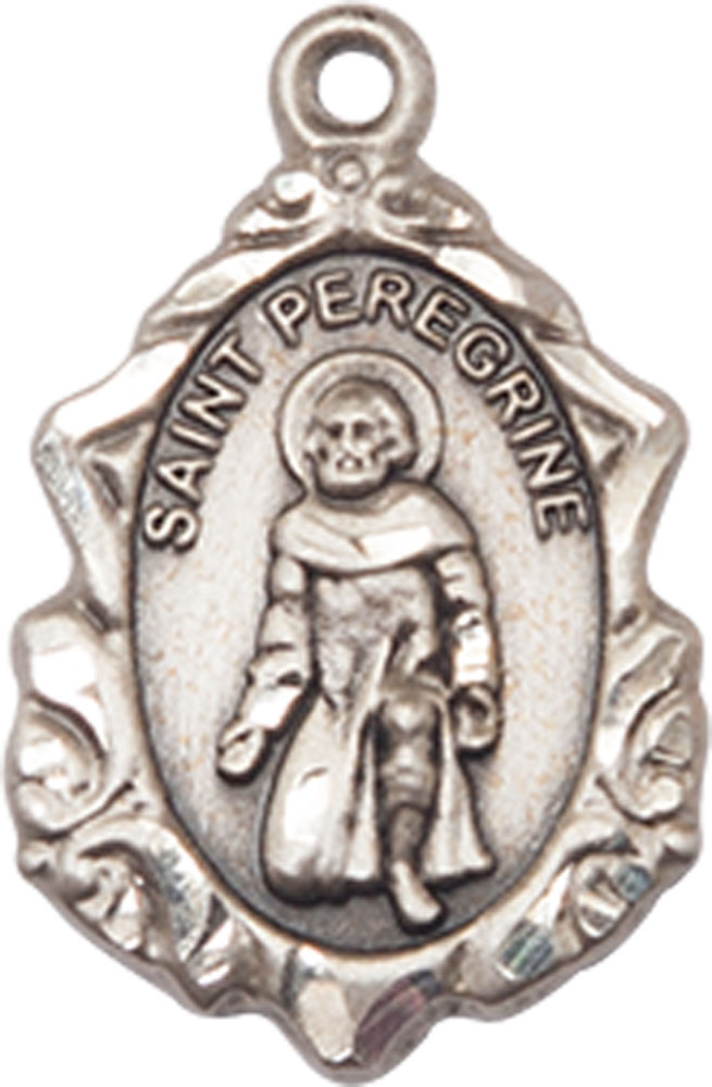 Sterling Silver Saint Peregrine Medal