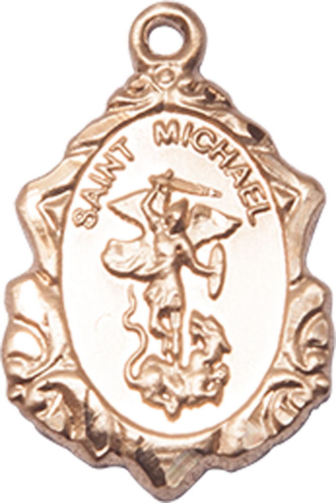 14kt Gold Filled Saint Michael the Archangel Medal