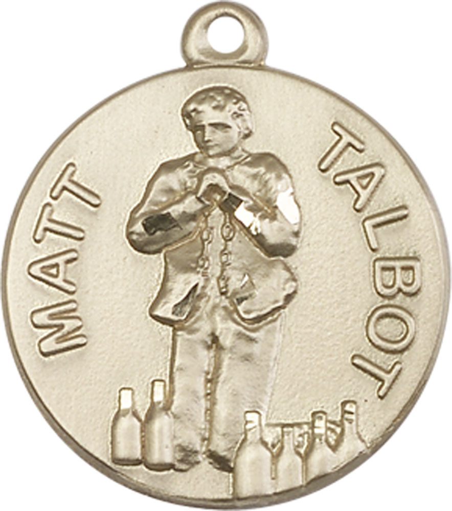 14kt Gold Filled Matt Talbot Medal