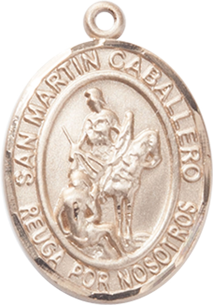 14kt Gold Filled San Martin Caballero Medal