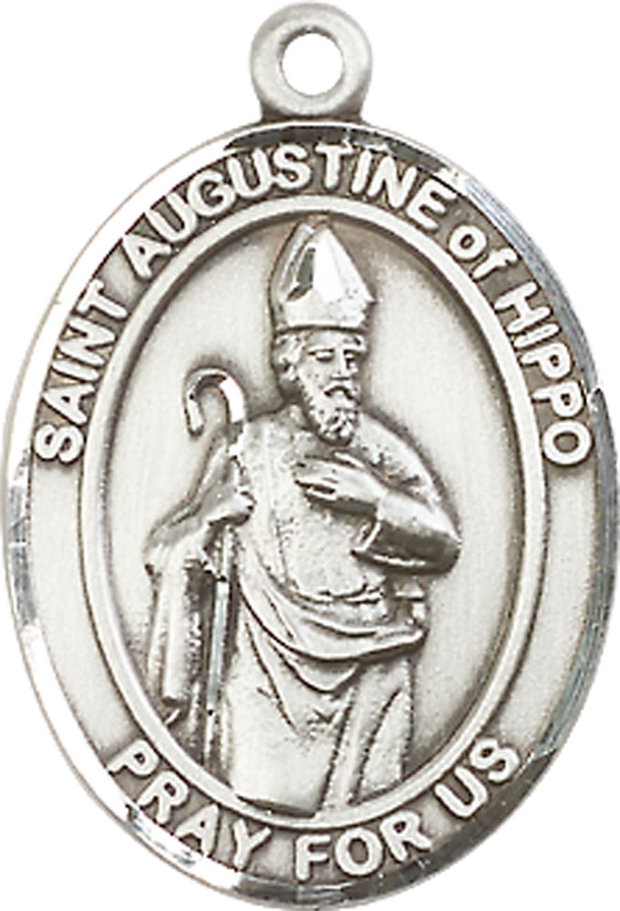 Sterling Silver Saint Augustine of Hippo Medal