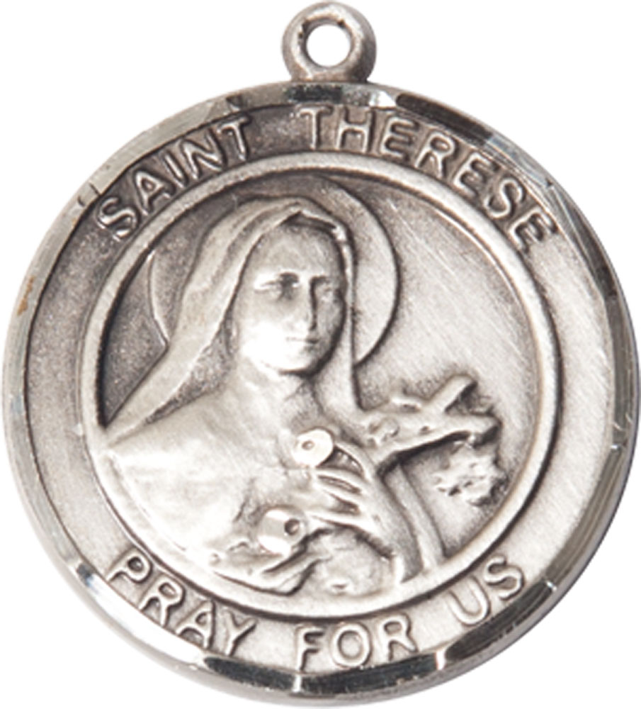 Sterling Silver Saint Therese of Lisieux Medal