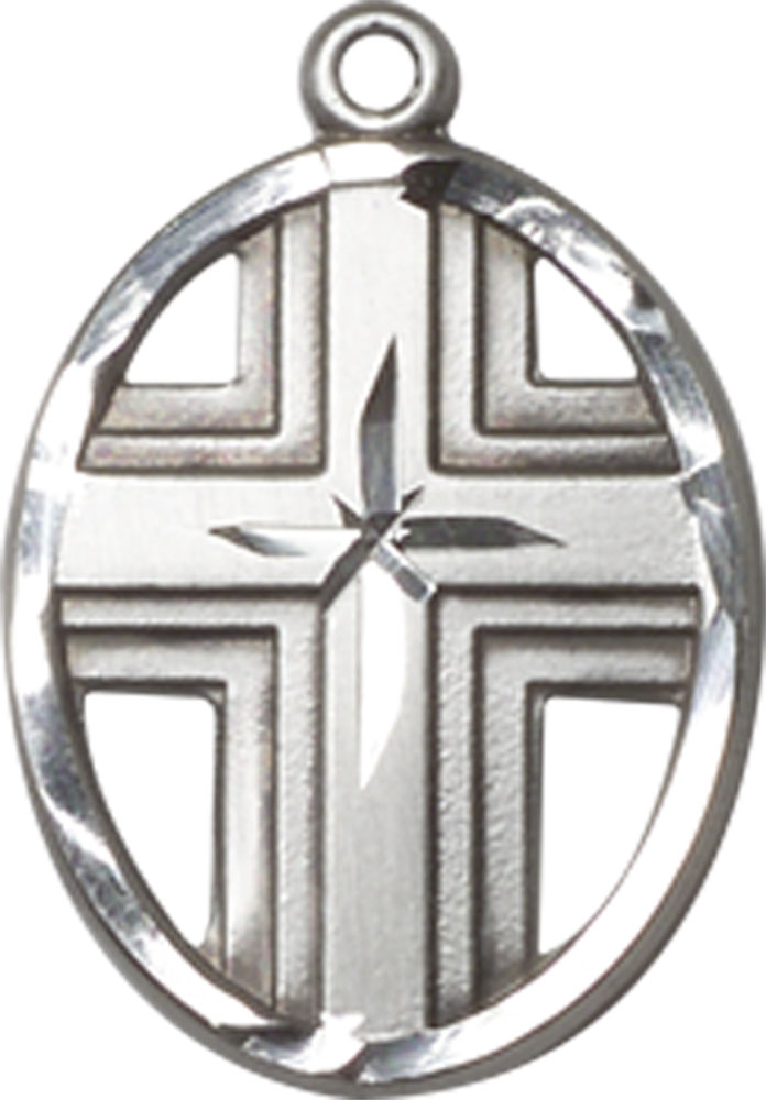 Sterling Silver Cross Medal