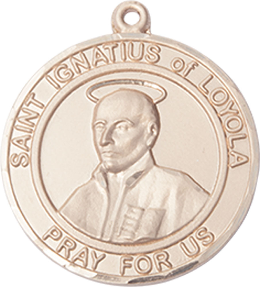 14kt Gold Filled Saint Ignatius of Loyola Medal