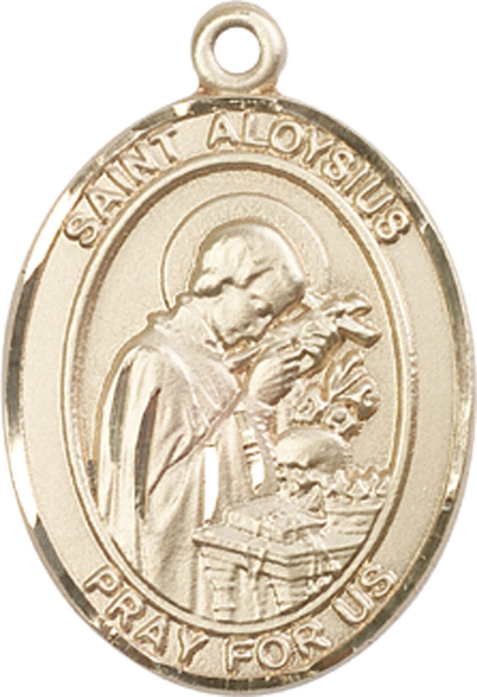 14kt Gold Filled Saint Aloysius Gonzaga Medal